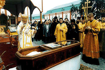 Рака с мощами святого Федора Ушакова.