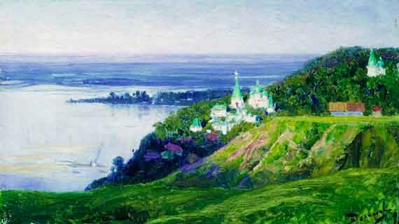 Василий Поленов «Монастырь над рекой»