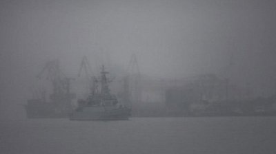 туман в Севастопольской бухте