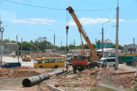 строительство дорожной развязки на 5-м килметре в Севастополе