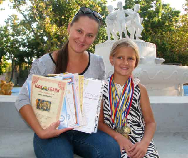 Людмила Ключинская с дочерью