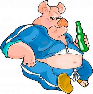 пьяная свинья