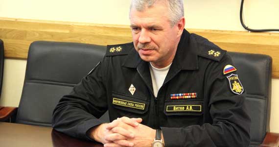 омандующий Черноморским флотом адмирал Александр Витко
