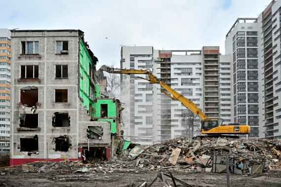 Снос пятиэтажек под застройку в Москве