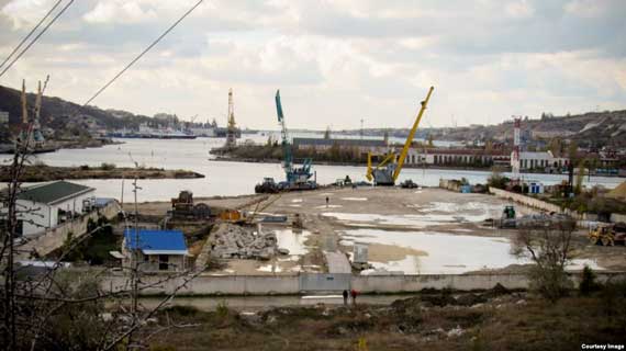 Территория под строительство порта в Инкермане, 15 января 2017 год