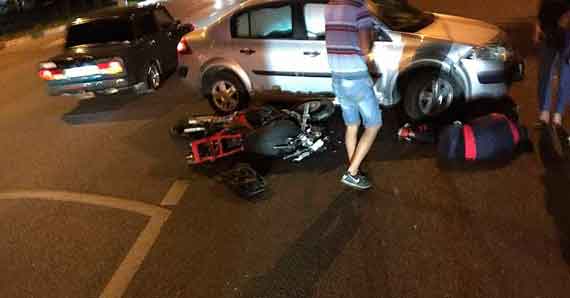В Севастополе мотоциклист попал под колеса автомобиля