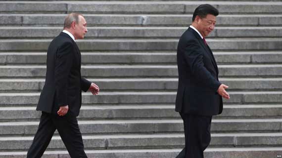 Президент России Владимир Путин и глава КНР Си Цзиньпин