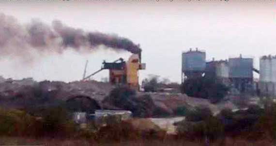 Асфальтобетонный завод в районе аэропорта Бельбек с конца октября отравляет воздух севастопольского посёлка Любимовка