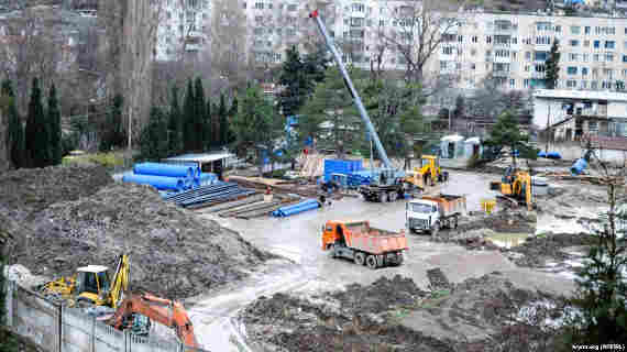 Реконструкция стадиона "Горняк" в Балаклаве