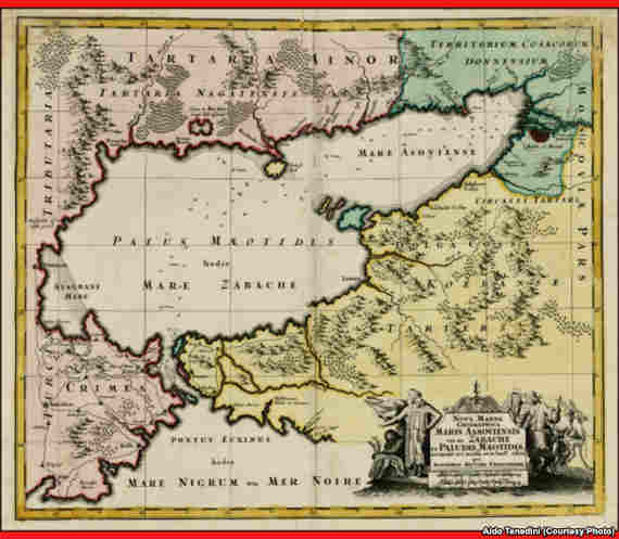 Карта 1730 года немецкого географа Матеуса Зойтера
