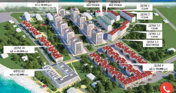 скоро вместо старого парка в Казачьей бухте появится 7 новеньких корпусов в 3-5 этажей. Больше 1000 квартир. Срок сдачи комплекса – II-IV кварталы 2019 года