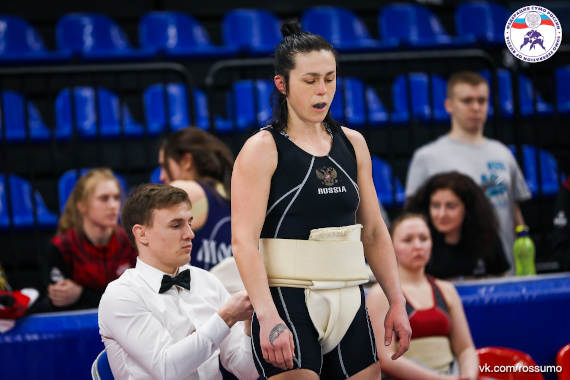 Дарья Ибрагимова на чемпионате России по сумо 2020