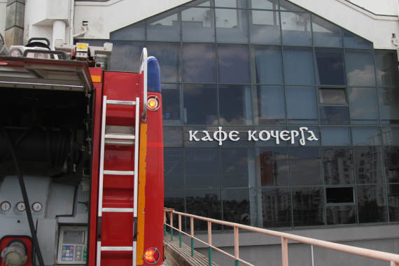 В Севастополе горело и дымило кафе «Кочерга»
