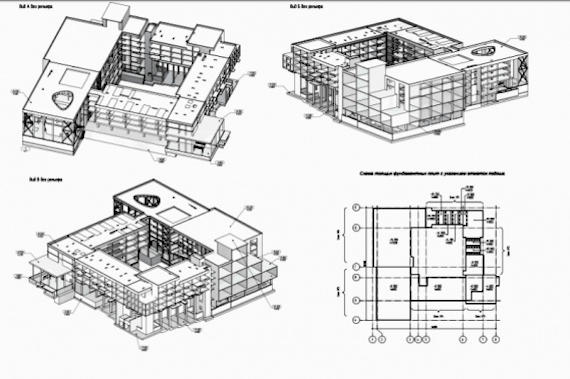 Здание академии – квадратная коробка с внутренним двориком