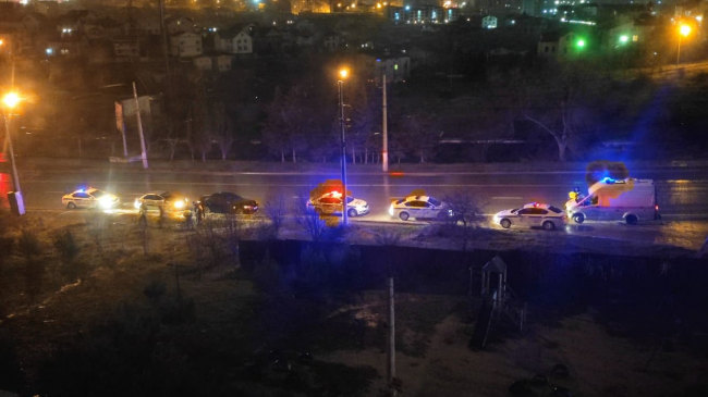 В Севастополе нарушителя «брали» четыре машины полиции