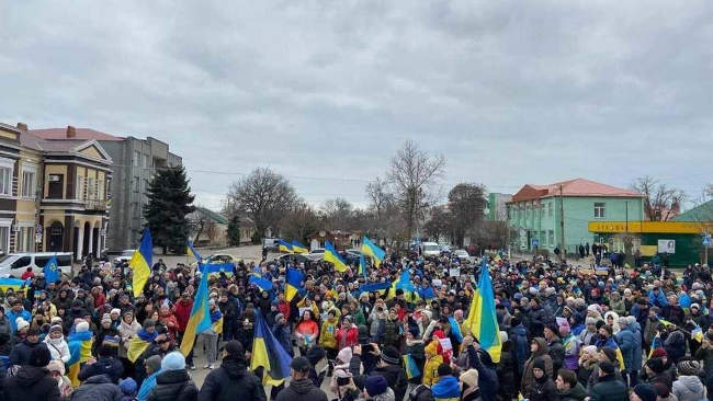 Во временно оккупированном Геническе дух мирных жителей – боевой