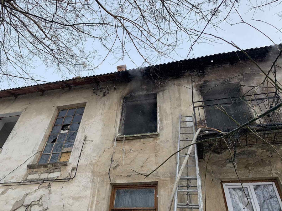 Дом на Тарутинской, где 17 января произошёл пожар