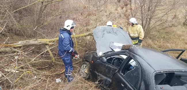 на автодороге «Грушевка – Судак» в районе села Дачное произошло дорожно-транспортное происшествие