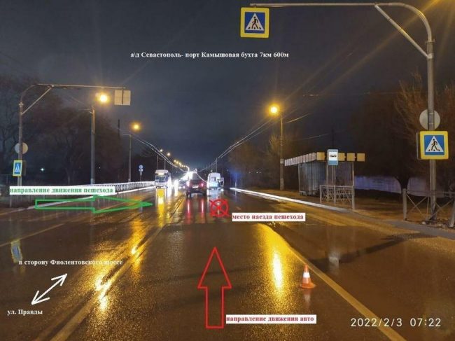 В Севастополе женщина, которую сбил на Камышовом шоссе автомобиль Renault, скончалась в больнице.