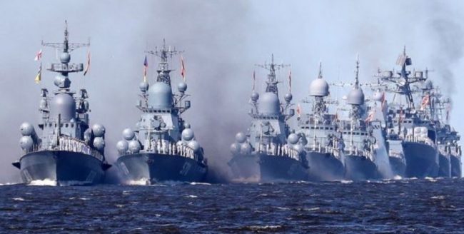 российские военные корабли в Черном море