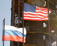 флаги России и США