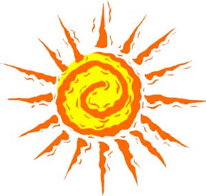 Оранжевое солнце 