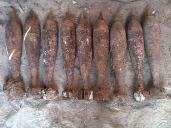 На территории одного из садовых товариществ Гагаринского района обнаружен склад снарядов