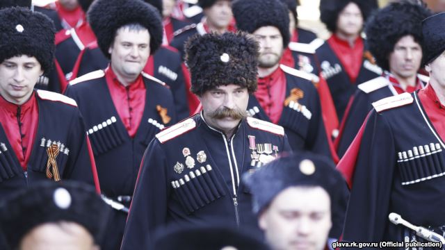 В Краснодарском крае России представители Кубанского казачьего войска 23 апреля получили награды за помощь в аннексии Крыма в 2014 году. 