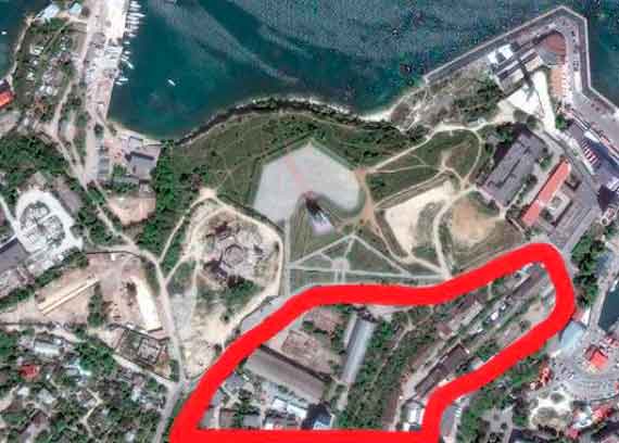 Минобороны не намерено делиться землёй в историческом центре Севастополя для строительства парка «Единения России»