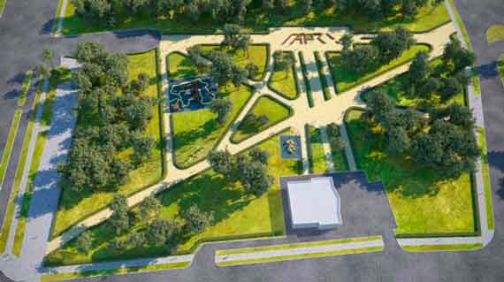 Парк «Каменный цветок» на ул. Руднева в районе ТЦ «Муссон» будет восстановлен до конца текущего года