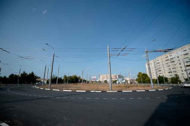 Кольцевая развязка на Свято-Никольской площади в Севастополе
