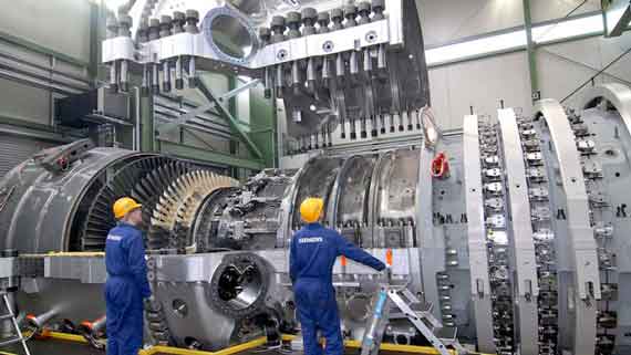 парогазовая турбина Siemens