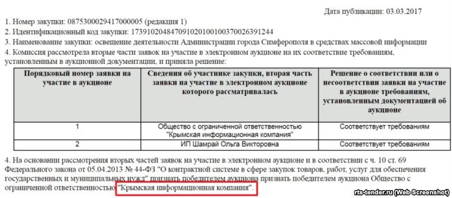 В этом году ООО «Крымская информационная компания» получила 1,1 миллиона рублей за освещение деятельности администрации Симферополя