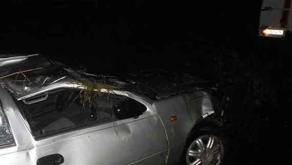 В 23:15 в службу спасения поступило сообщение о том, что в районе пгт Почтовое Бахчисарайского района, произошло ДТП с участием автомобиля Daewoo Nexia
