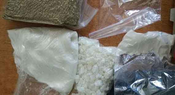 3,5 кг наркотиков, среди которых амфетамин, кокаин, гашиш, мефедрон и други