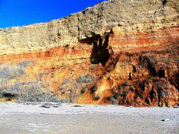 на популярном диком пляже у посёлка Кача были начаты работы по превращению 30-метрового глинистого обрыва в безопасные, по мнению чиновников, террасы