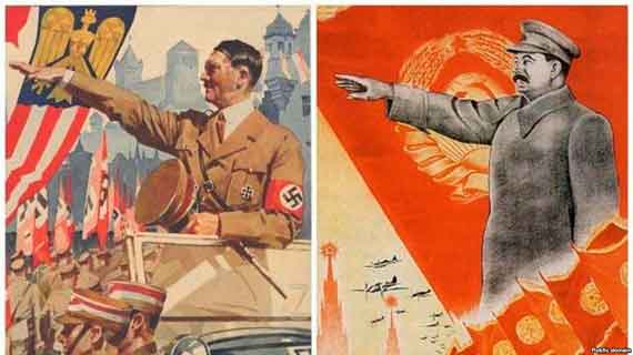 Гитлер и Сталин - близнецы-братья, постер