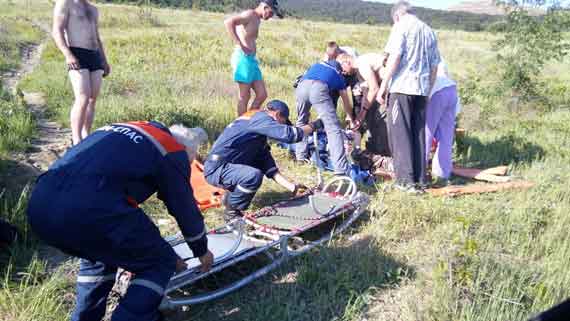 Парапланерист из Подмосковья получил серьёзные травмы при неудачном приземлении в районе посёлка Гаспра (Ялта)