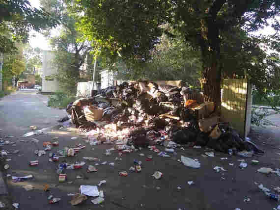 Так чаще всего было с уборкой мусора в Симферополе в 2018 году