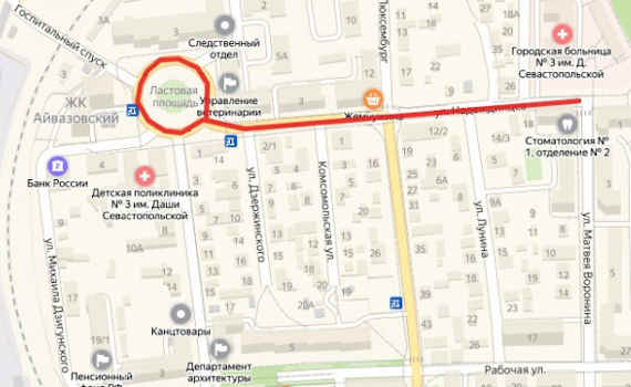 Улица Надеждинцев и площадь Ластовая в Севастополе будут закрыты по ночам до конца недели