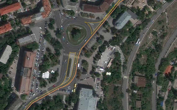 Изменение схемы движения также затронет пересечение автомобильных дорог ул. Гоголя и ул. 4-ая Бастионная, где будет сокращен островок безопасности.
