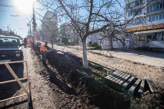 В рамках проекта «Улицы Победы» в Севастополе началось комплексное благоустройство проспекта Победы.