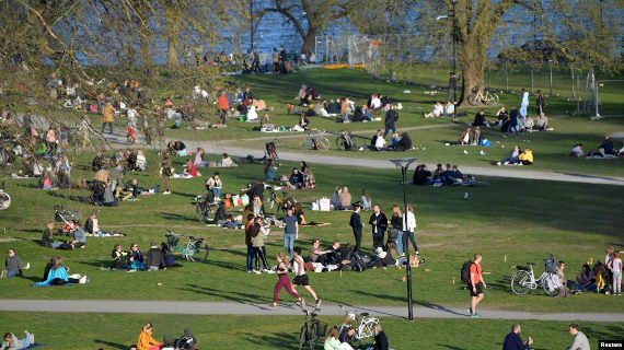 В одном из парков Стокгольма