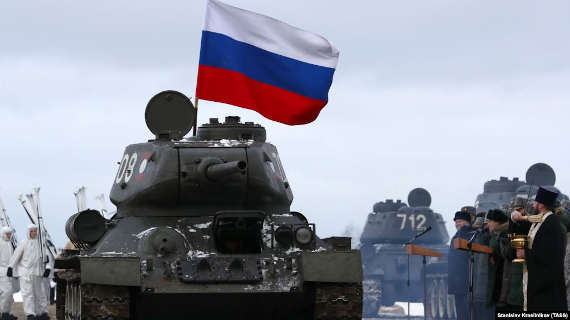 Танк Т-34, переданный России Лаосом