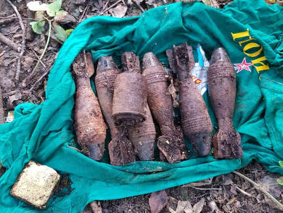 при проведении земельных работ в окрестностях станции Мекензиевы горы найдены боеприпасы