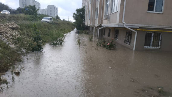 Дождь стал очередной катастрофой для жителей квартир на первом этаже дома на ул. Шевченко, 20. Каждый раз во время осадков вода поднимается практически до уровня подоконника