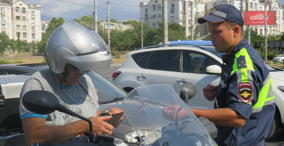 в Севастополе мотоциклист находился в состоянии алкогольного опьянения