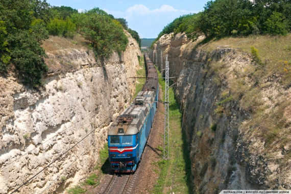 Шавринская выемка на железнодорожной линии Севастополь – Симферополь 