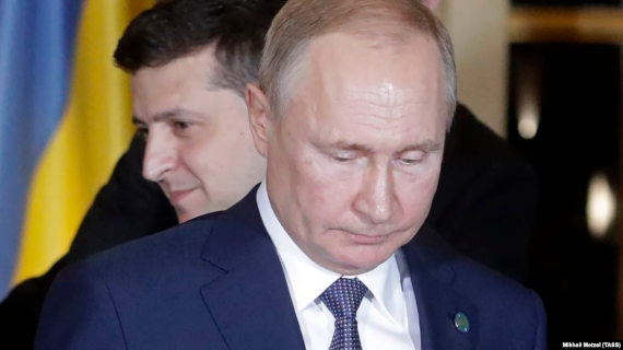 Президент Украины Владимир Зеленский и президент России Владимир Путин, зеленский путин