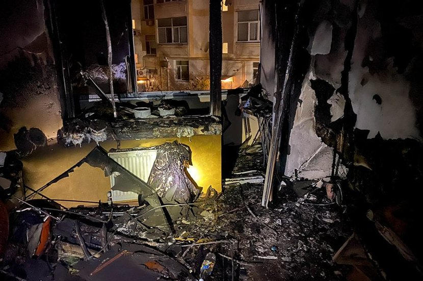 В квартире одного из домов по улице Вакуленчука в Севастополе ночью произошел пожар